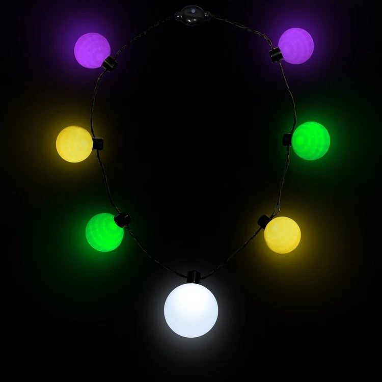 Patriotic LED Medallion Ball Necklace 1
