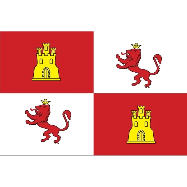 Special Historical Stick Flag - Royal Std. of Spain 1
