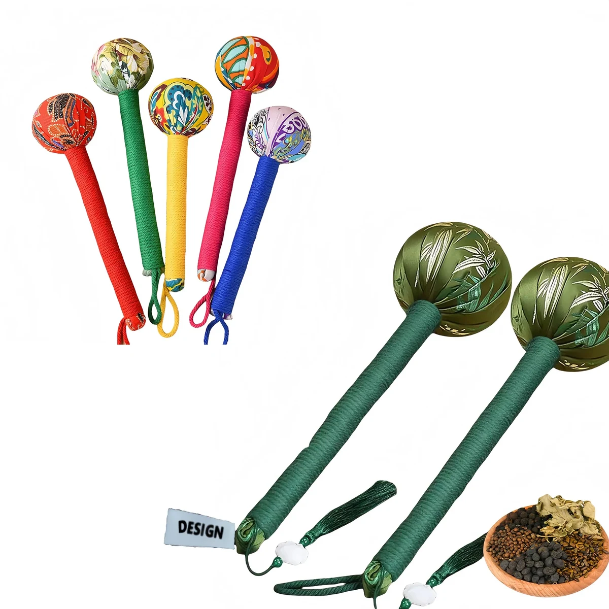 Premium Mugwort Massage Hammer For Neck Back Therapy 1