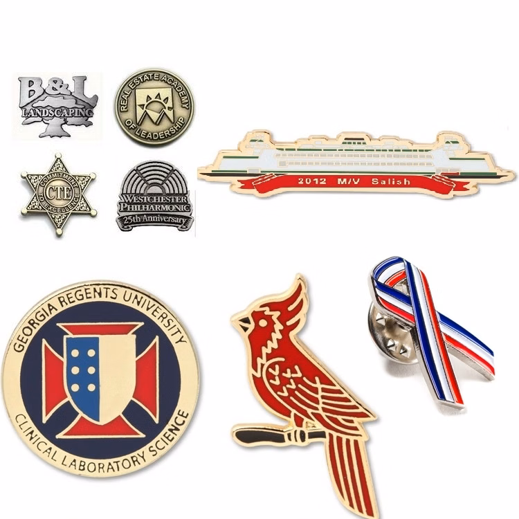 1.5" H Custom Die Struck Metal Lapel Pins