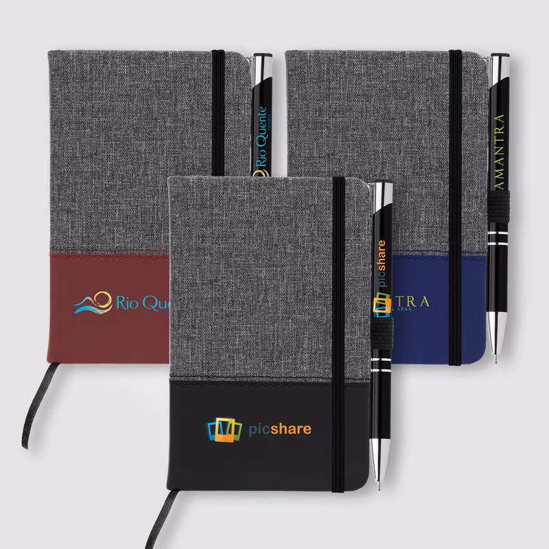 Twain Notebook & Tres-Chic Pen Gift Set
