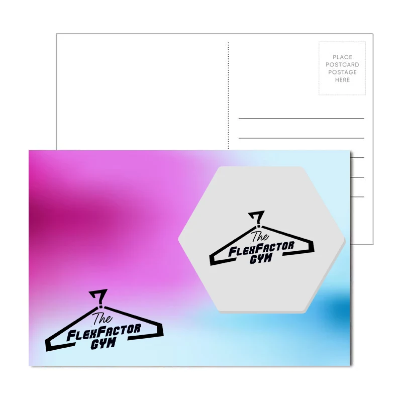 Post Card with Full Color Hexagon Coaster 1