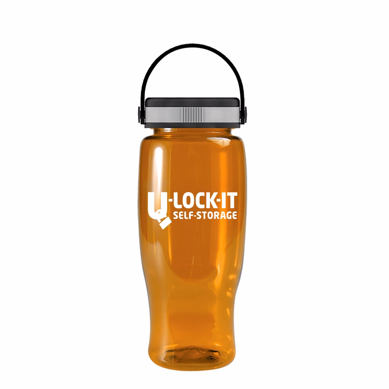 Poly-pure - 27 oz. Transparent Bottle with EZ Grip