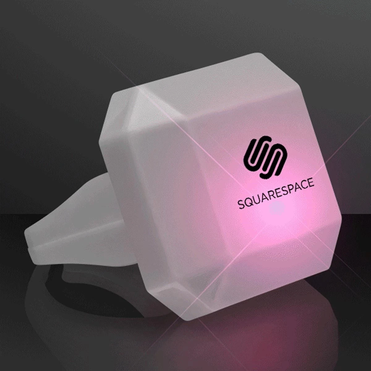 Emerald Cut LED Gem Ring 1