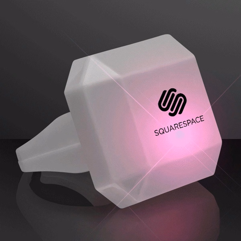 Emerald Cut LED Gem Ring
