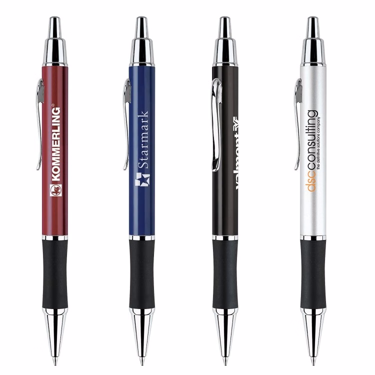 Aluminum Barrel Pen with Rubber Grip