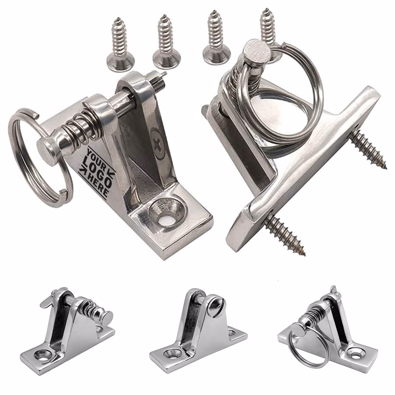2 Pack Removable Pin Bimini Top 316 Stainless Steel Deck Hinge