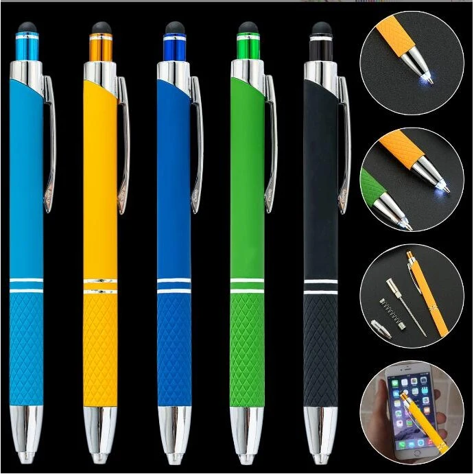 Light Pen With Soft Rubberized Grip/Led pen 1
