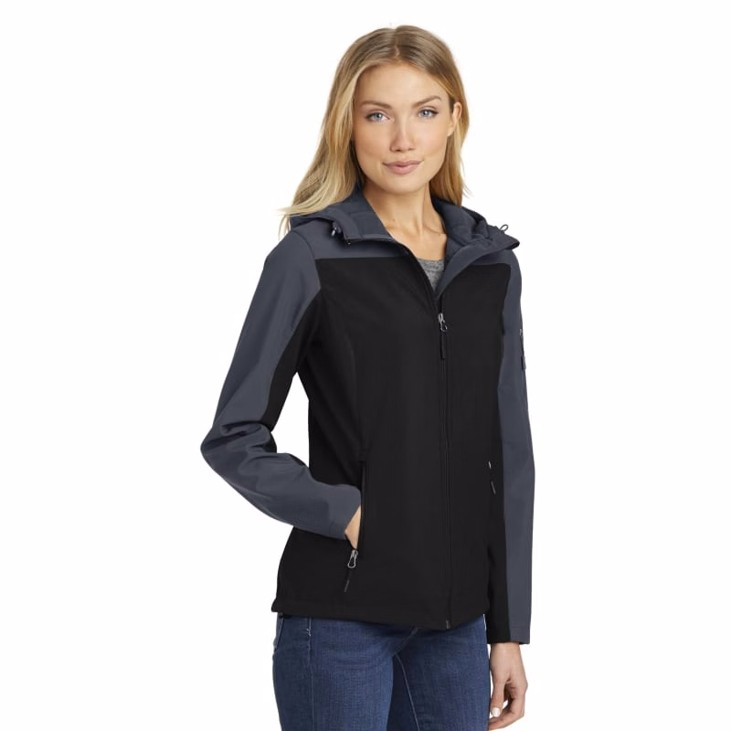 Port Authority Women's Hooded Core Soft Shell Jacket.