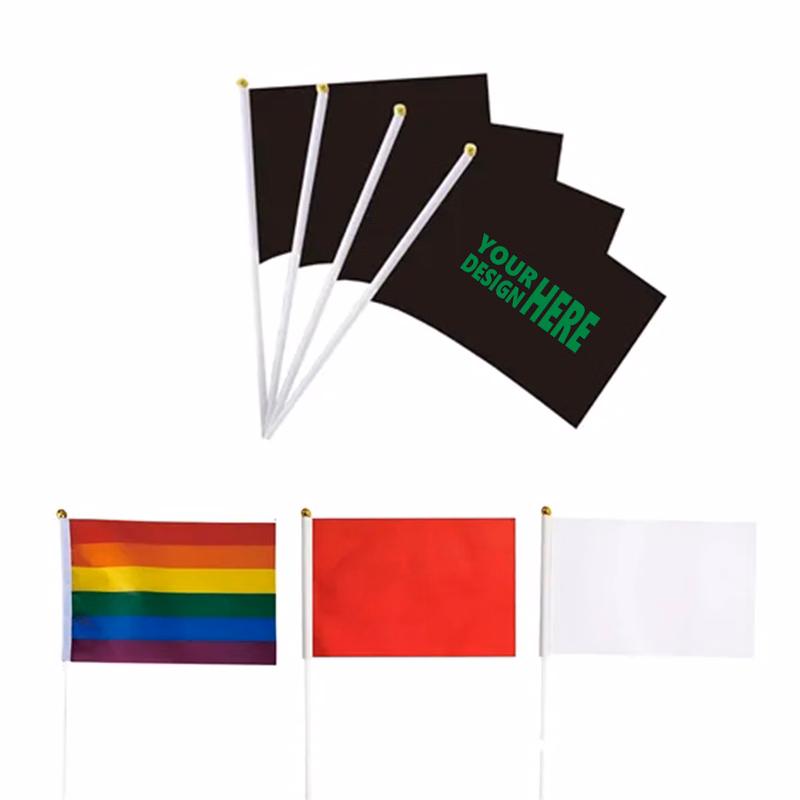 Solid Color Hand-Waved Flag