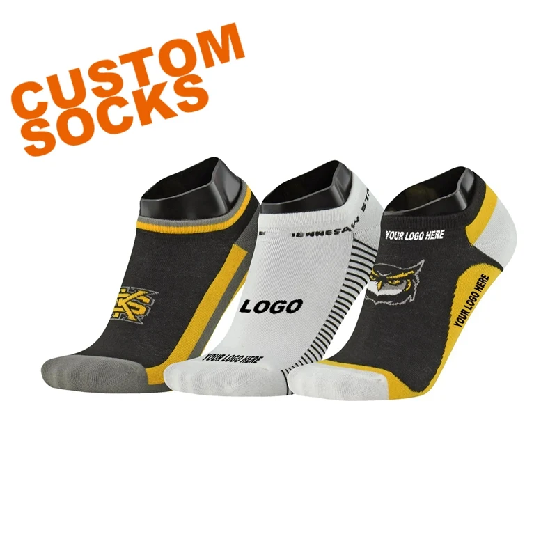 Unisex Low Cut Custom Cotton Sock - Knit-In 1