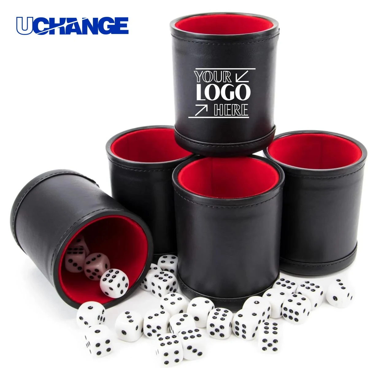 PU Leather Dice Cup for Table Games 1