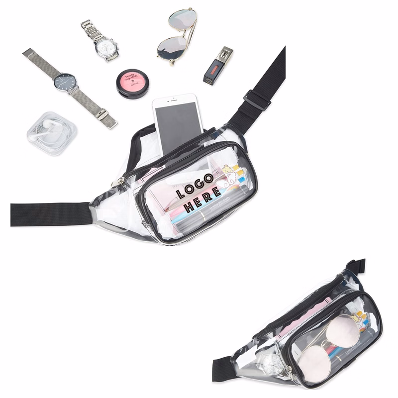 Clear Fanny Packs With Two Pockets