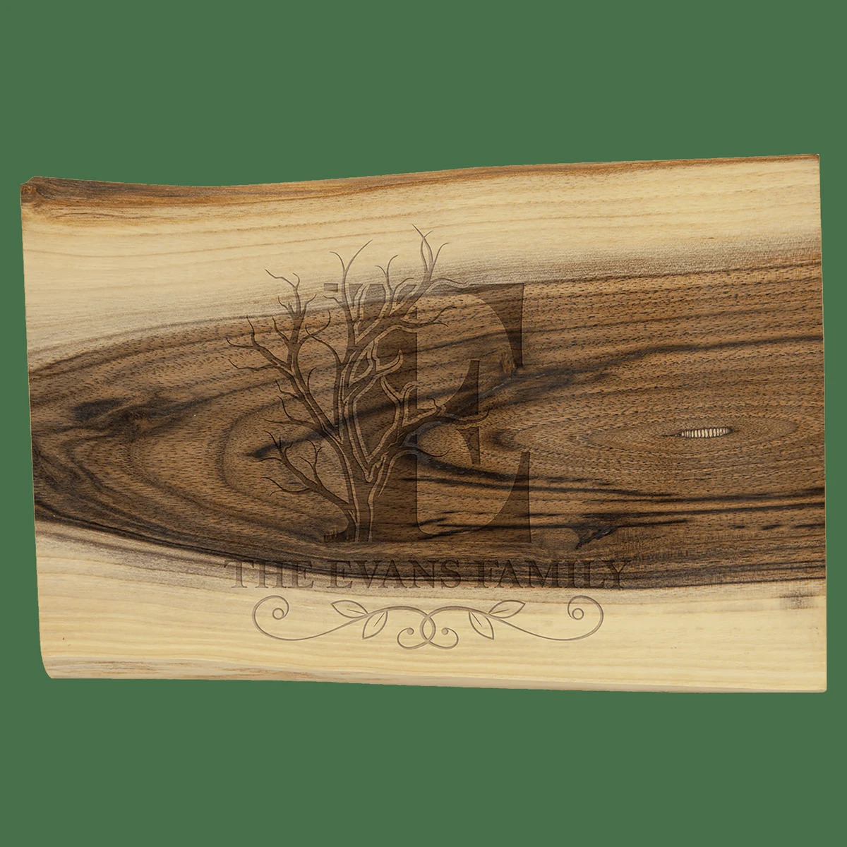 9" x 6" Black Walnut Bar Cutting Board 1