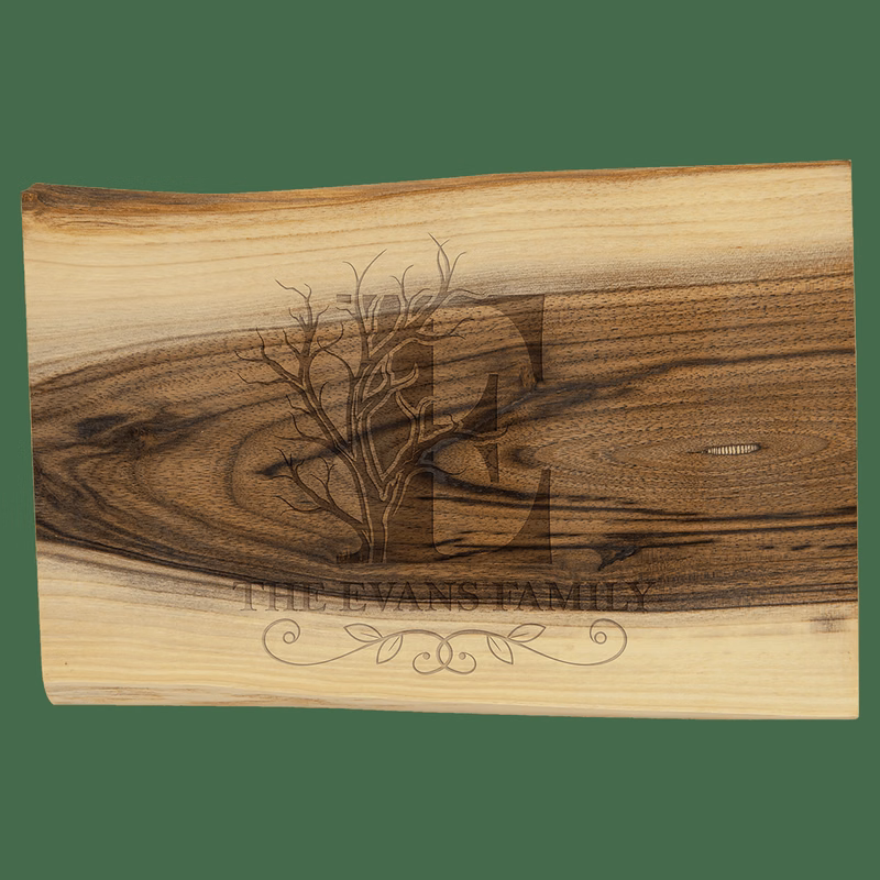 9" x 6" Black Walnut Bar Cutting Board