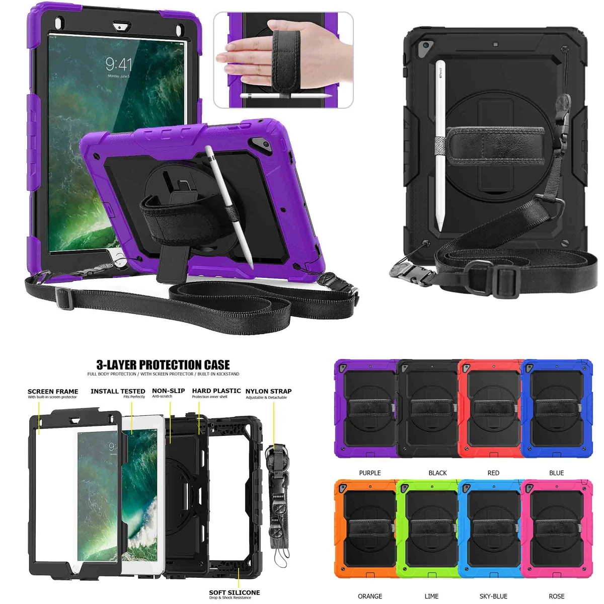 iBank ® Shockproof Case for Galaxy Tab S9 FE Plus, S9 Plus 12.4" 2023 1