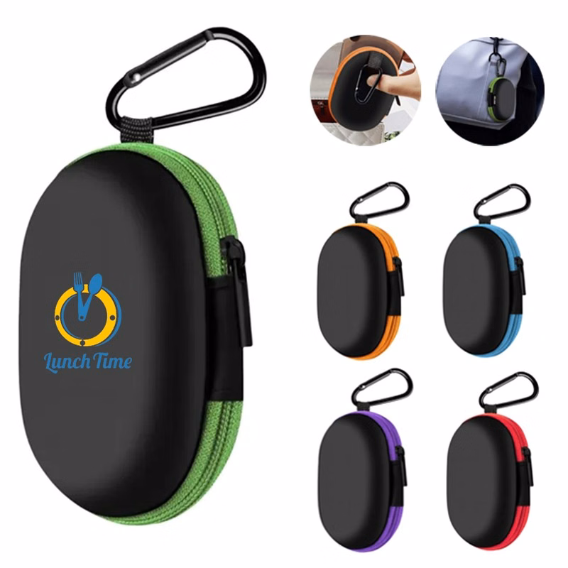 Portable EVA Storage Pouch Bag with Carabiner