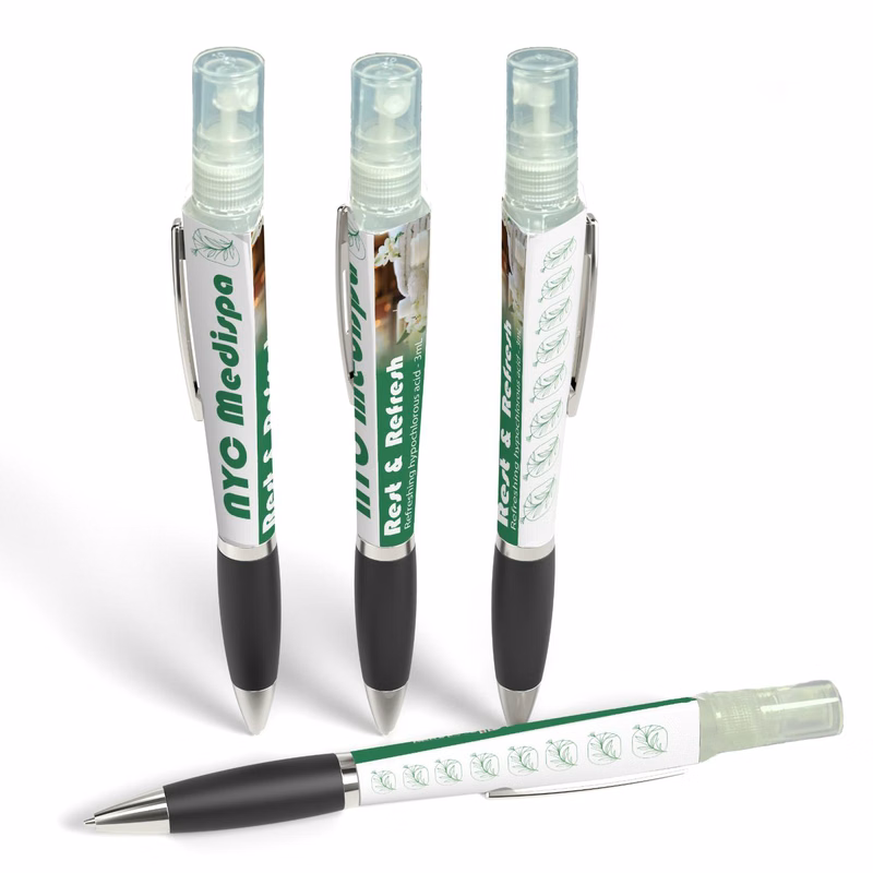 Retractable Performance Pen™ with Clip and Hypochlorous Acid Refresh Mist