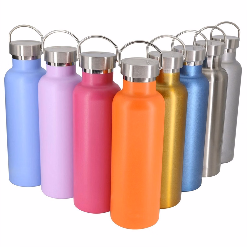 16 oz Single Wall Stainless Steel Sports Water Bottle Drinkware