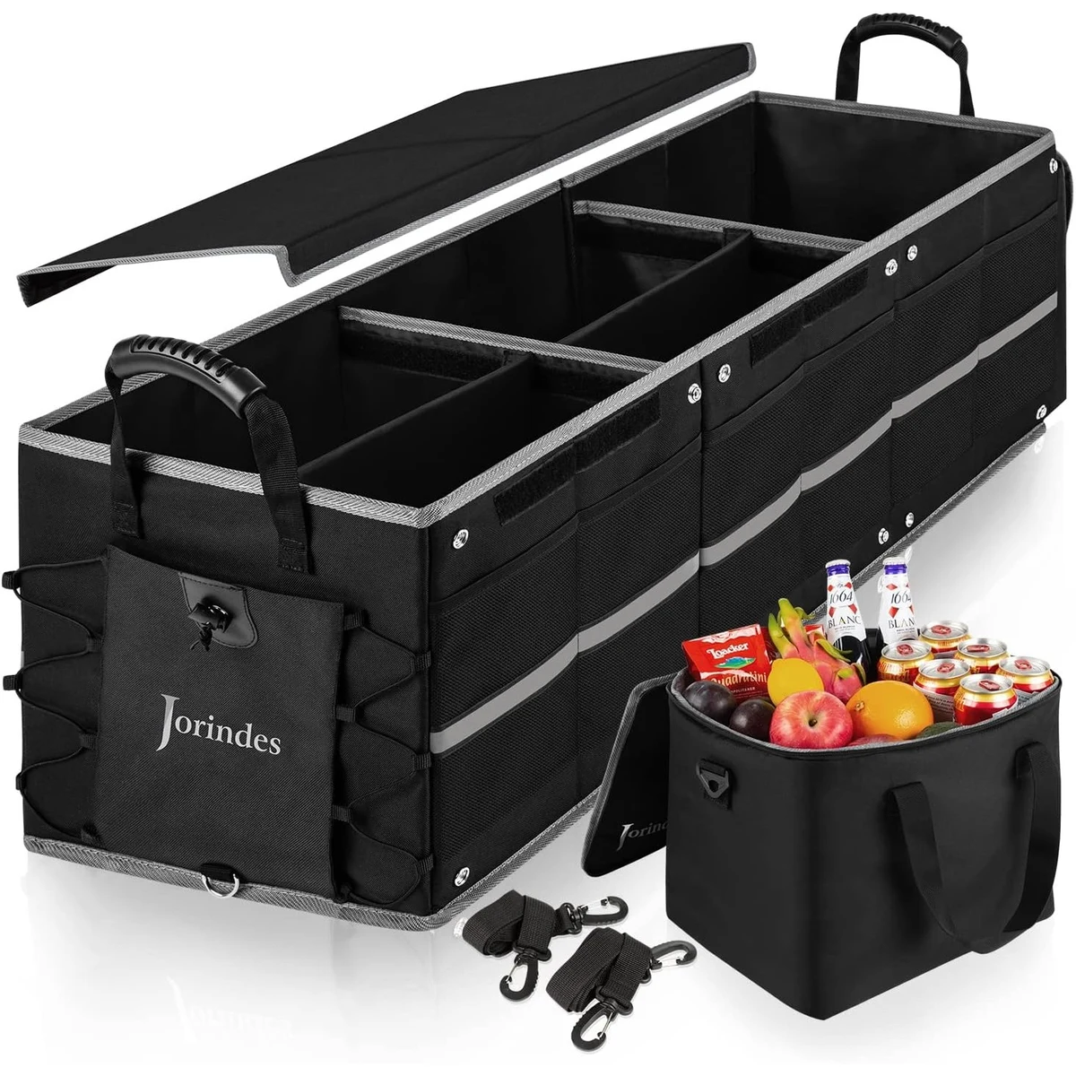 Collapsible Car Trunk Organizer and Insulated Bag 1