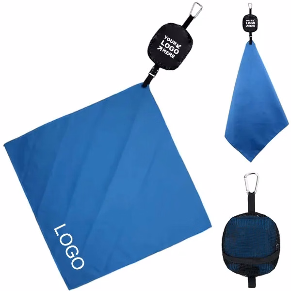 Microfiber Suede Towel With Mesh Bag