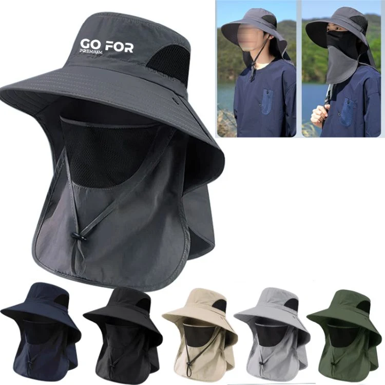 Fishing Hat for Men Women with Removable Neck Flap 1