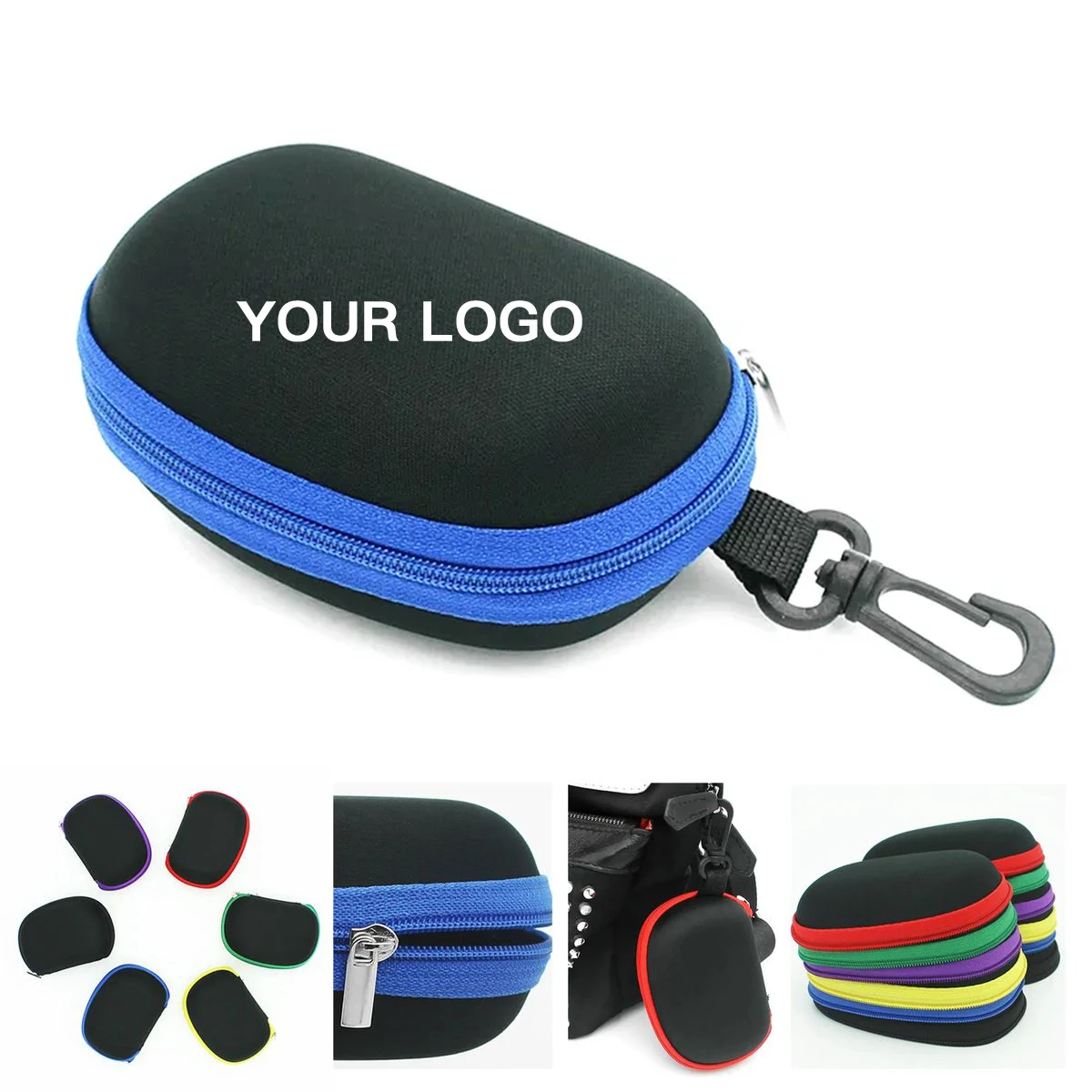 EVA Eyeglass Storage Box with Zipper Closure 1