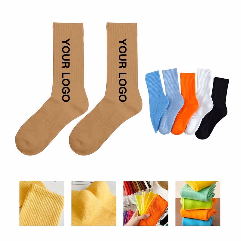 Durable Cotton Socks with Jacquard Design