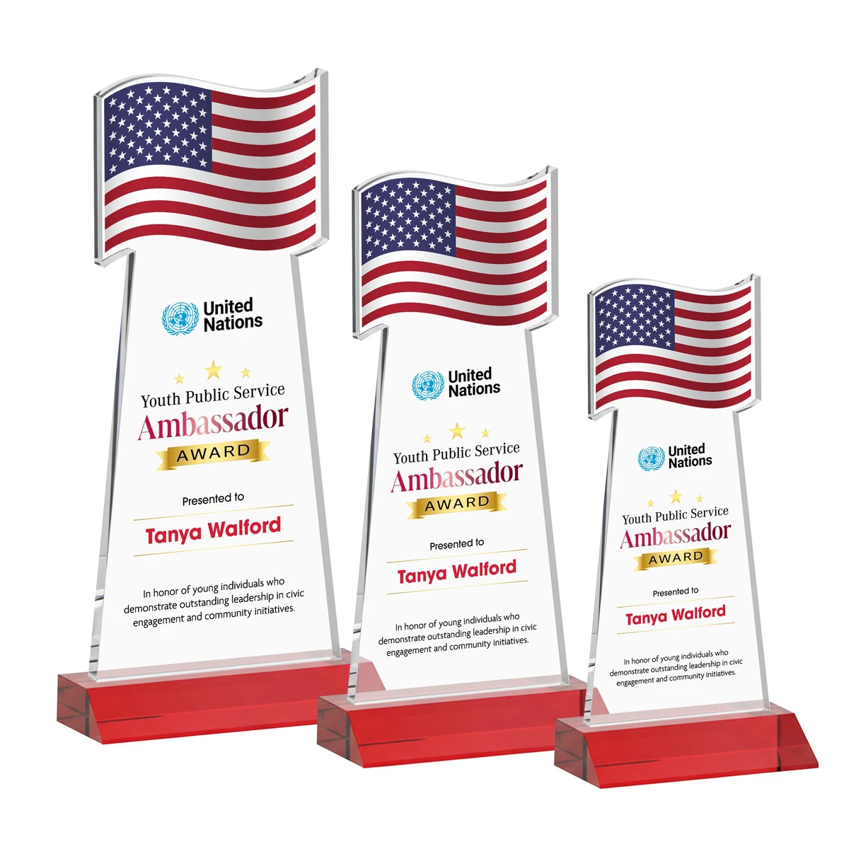 Flag VividPrint™ Award - Red 1