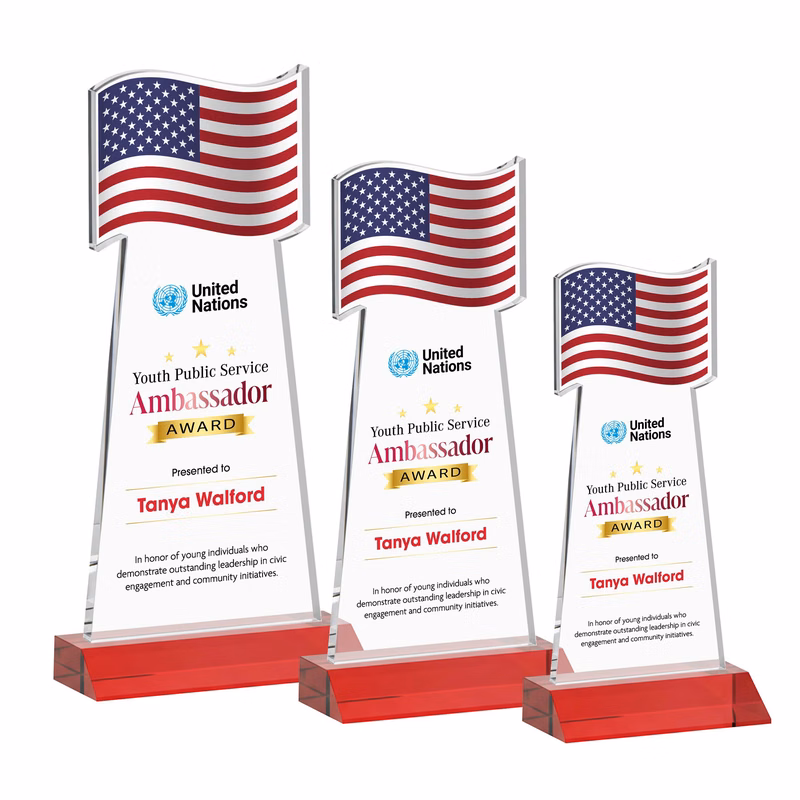 Flag VividPrint™ Award - Red