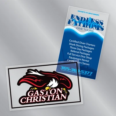 4" x 6" Rectangle Clear Decal 1