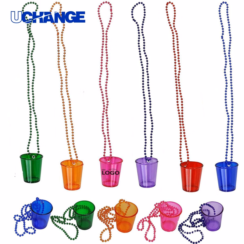 Beaded Necklace Wine Glass Container (2 OZ)