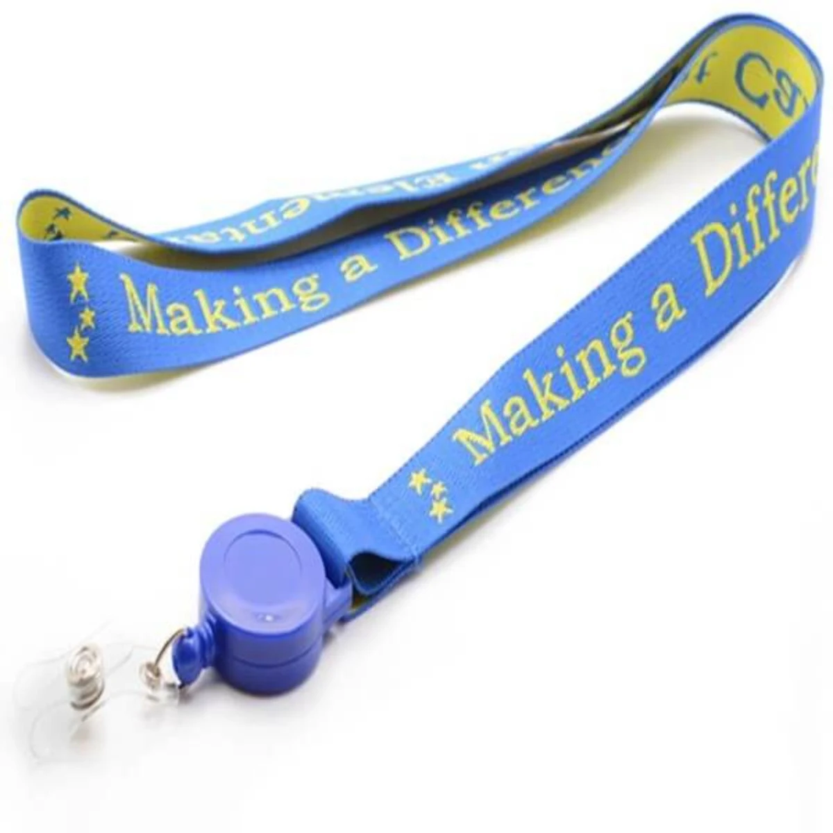 Woven Lanyard with Retractable Reel Combo 1
