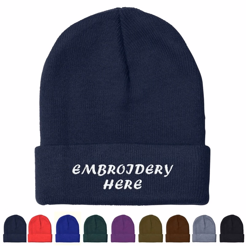 Custom Knit Beanie with Cuff