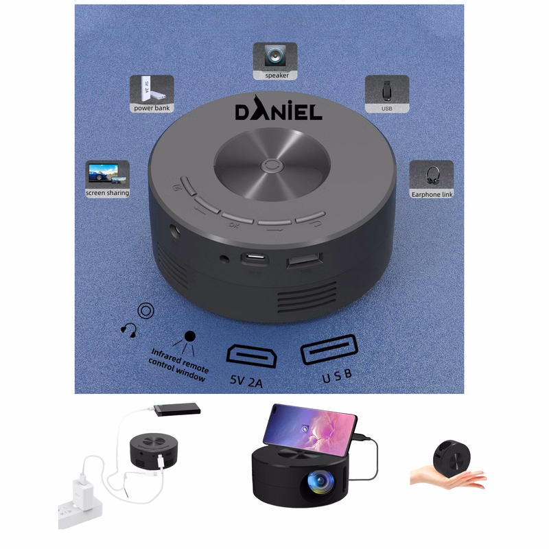 Palmtop-Sized Portable Wired Projector