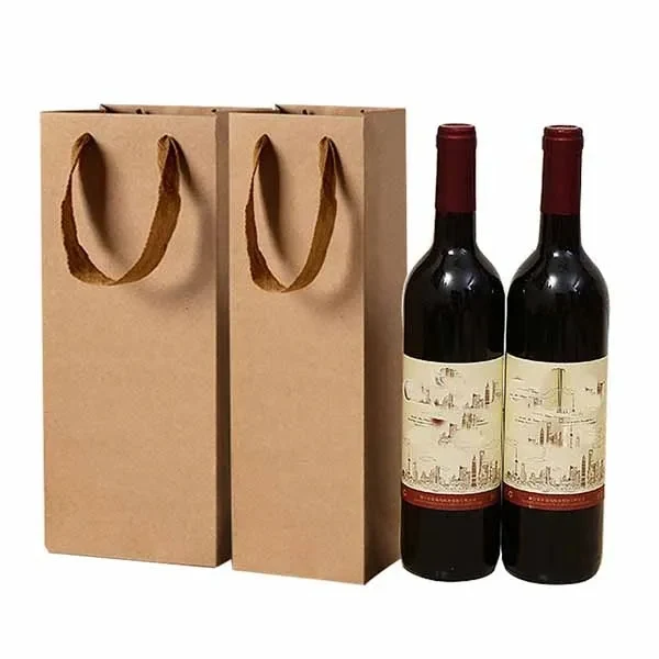 Kraft Paper Wine Bottle Gift Bags 1