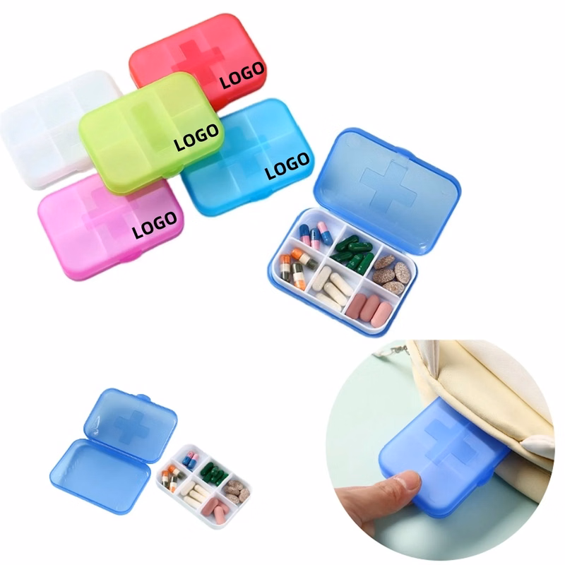 Pill Case with 6 compartments Free Shipping