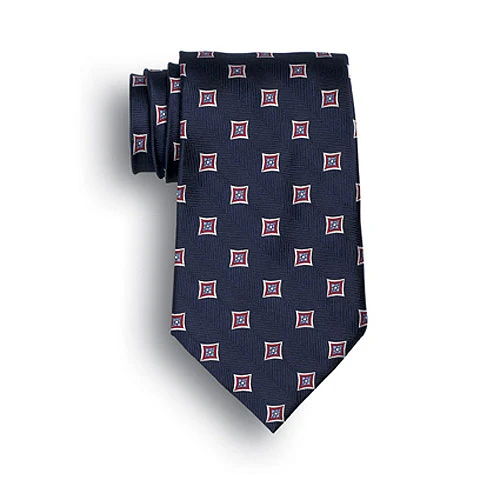 Navy Blue Vasari Polyester Tie 1