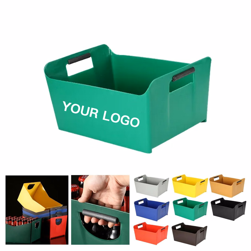 Stackable Beer Crate with Removable Handles