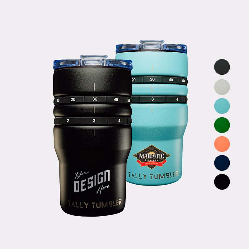 TALLY TUMBLER® 14 oz 4-in-1 Scorekeeper Can Cooler Tumbler