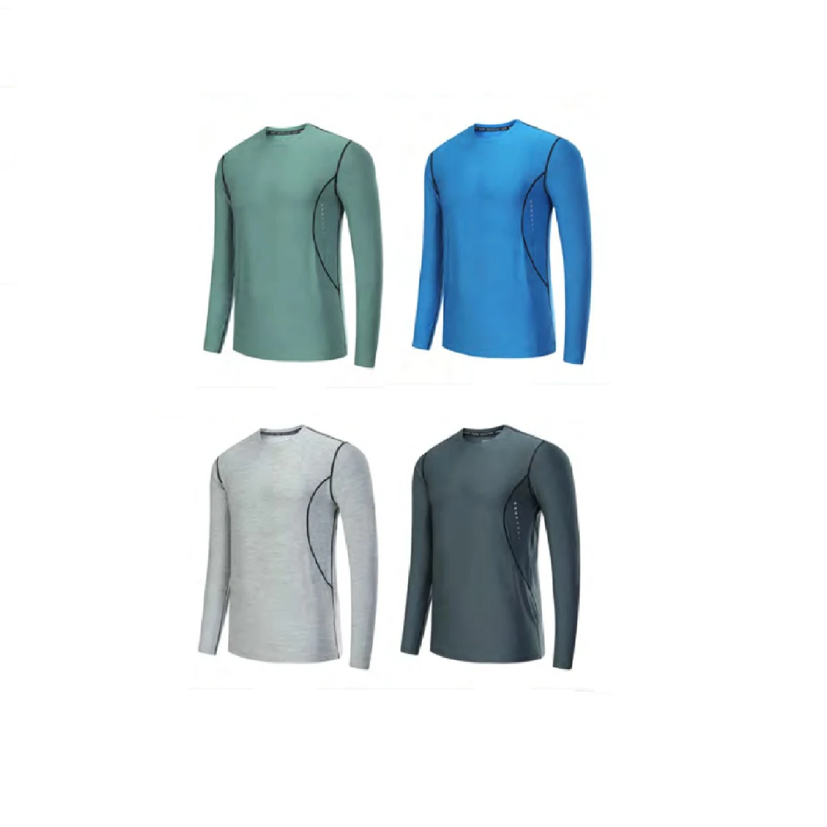 Men's Running Long Sleeve T-Shirt - Stock Style 1 1