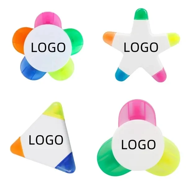 Flower-shaped graffiti fluorescent marker for stationery 1