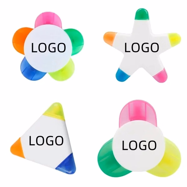 Flower-shaped graffiti fluorescent marker for stationery
