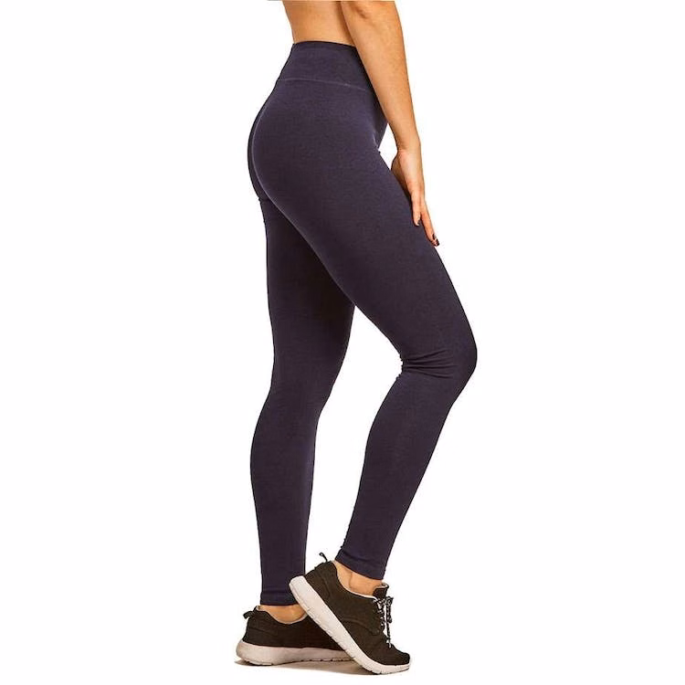 Women's Cotton Leggings - Large Navy