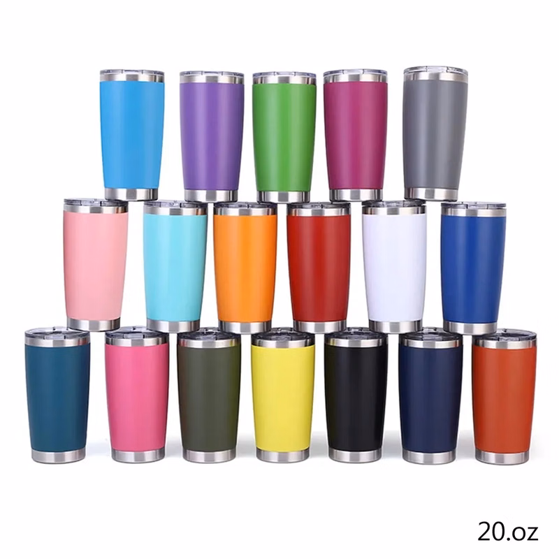 Double Wall Vacuum Insulated Travel Mug-20.oz