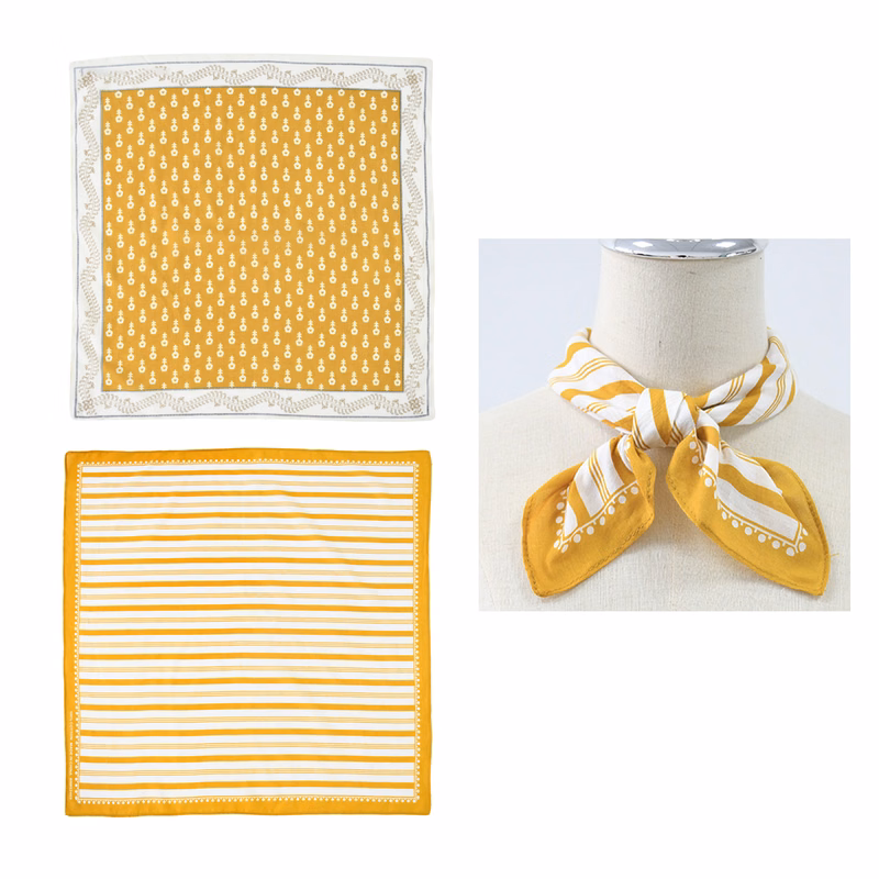 Custom Square Turban Yellow