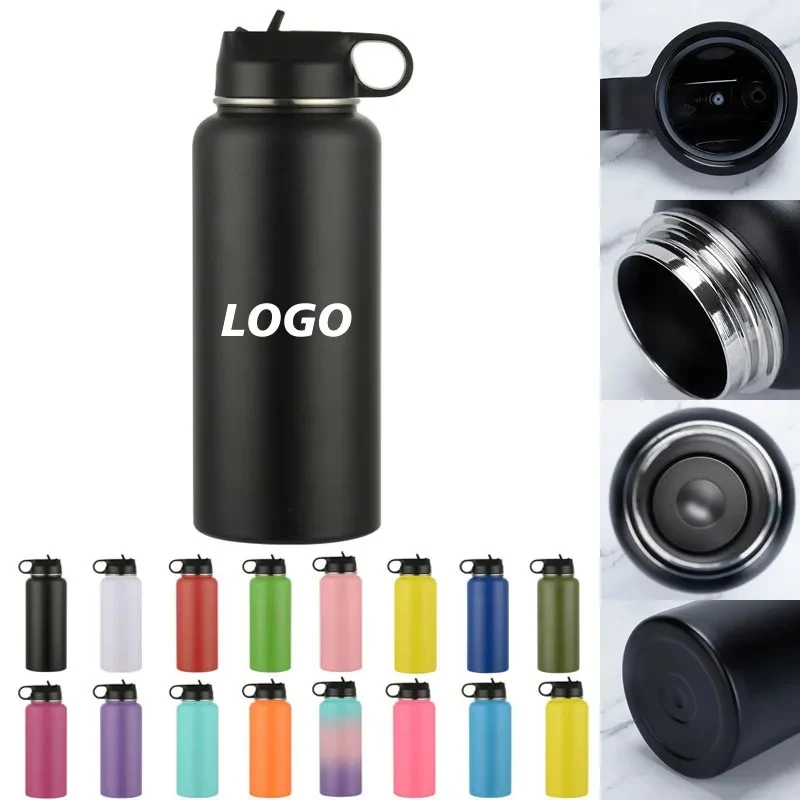 32 oz Insulated Stainless Steel Water Bottle, custom water bottle with logo imprint 1
