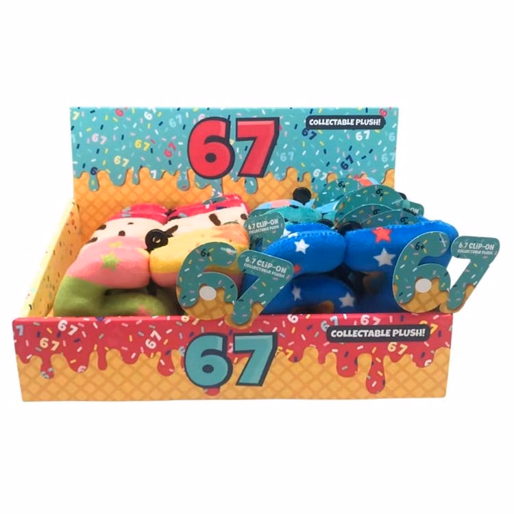 6-7 Clip-On Plush - Assorted