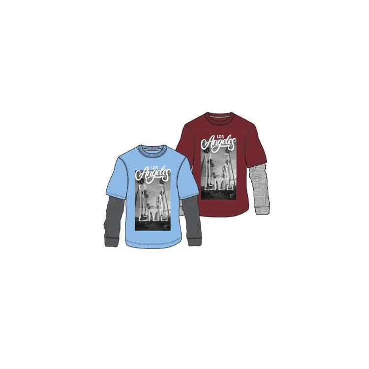 Boys' Double Sleeved T-Shirt Assorted 8-16 1