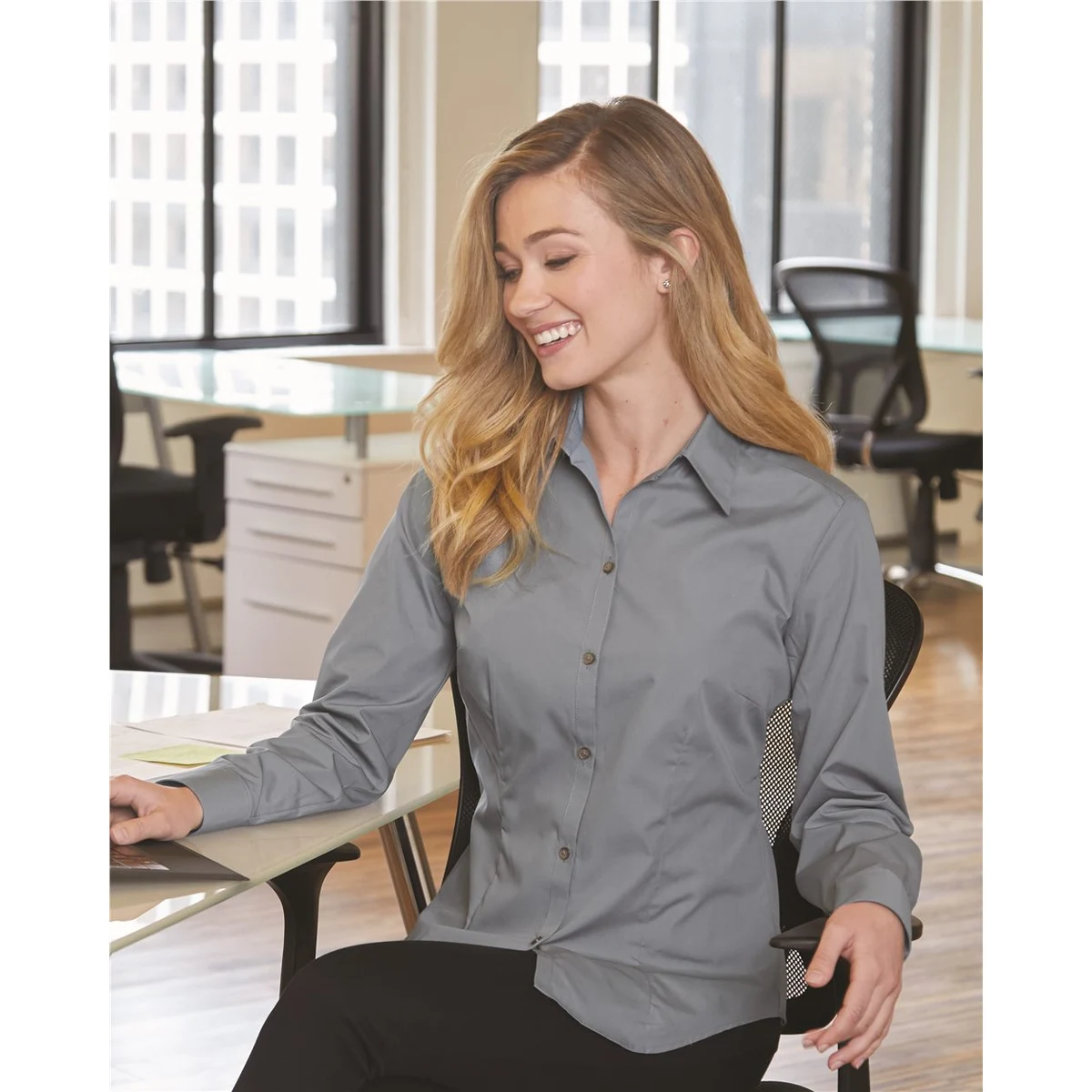 Women's Silky Poplin Shirt - 13V0114 1